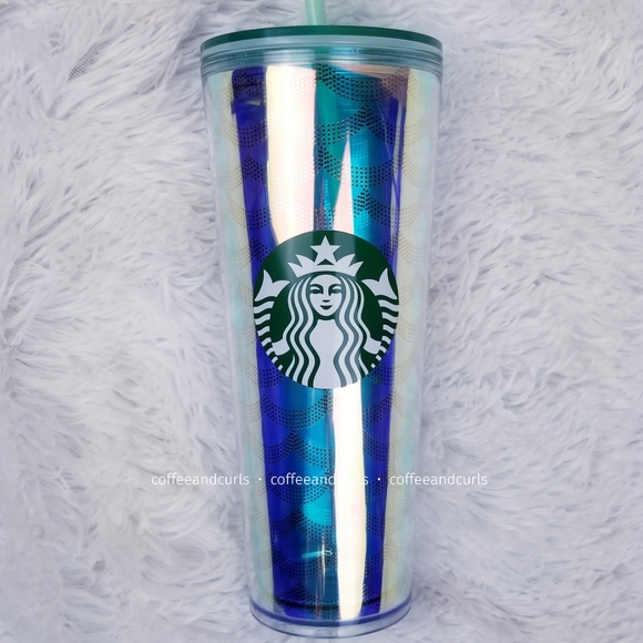 Starbucks Iridescent Geometric Scale Cold Cup NWT - Picture 4 of 12